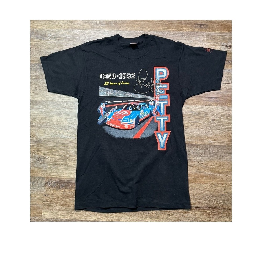 Vintage 1992 Richard Petty NASCAR 35 Years Racing Shirt Single Stitch Large L